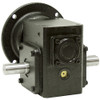 15:1 Right Angle Cast Iron Worm Gear Reducer 1.24 HP 56C Dual Output Worldwide HDRF-175-15-DE-56C [601992]