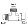 JIC 20 Male x JIC 20 Female Swivel x JIC 20 Male Tee 6602-20-20-20 Adapter [903340]