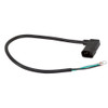 18/3 16" Cord Stripped Leads - Right Angle C14 Plug [501193]