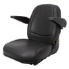 230 Deluxe High Back Seat w/Armrests Black Talon 230015BK [300278]