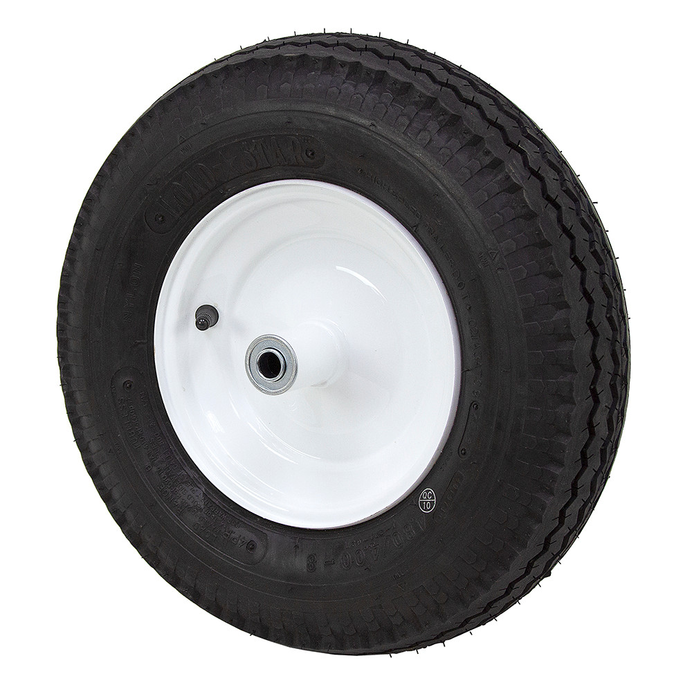 4.80/4.00-8 Wheelbarrow Wheel Tire Assembly Loadstar 409DC6-SW58