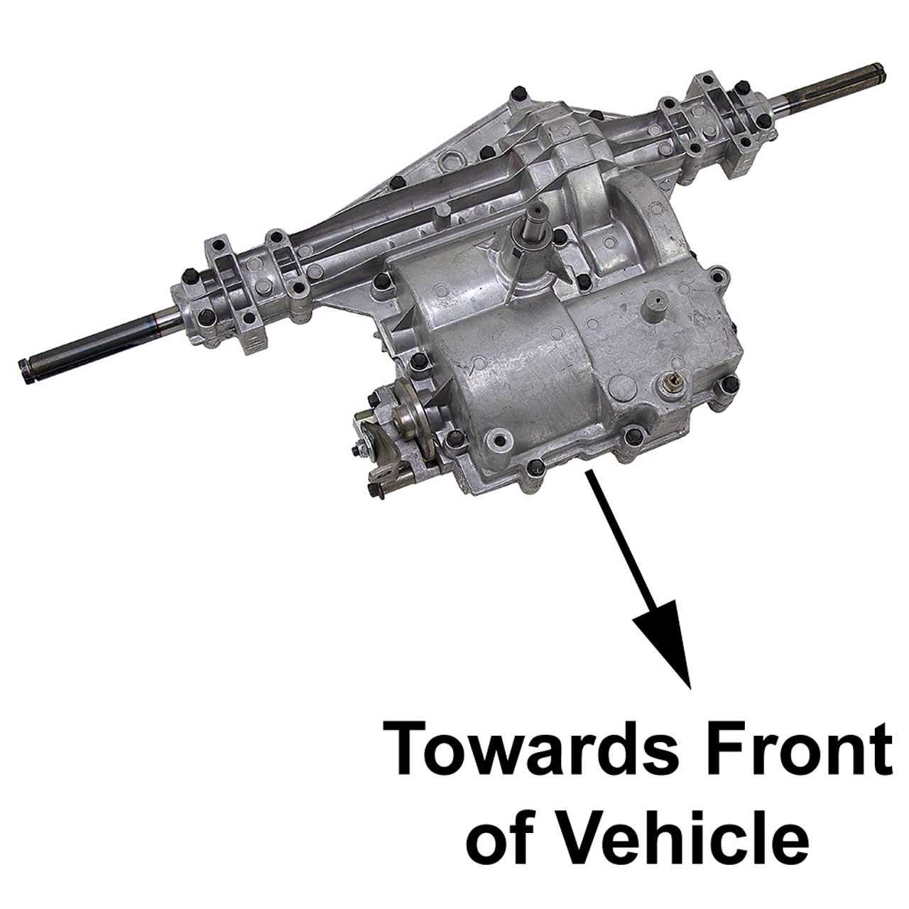 6 Speed Transaxle Peerless MST-206-545C Axle-Rearward Transaxle w/ Push Brake Lever [603510]