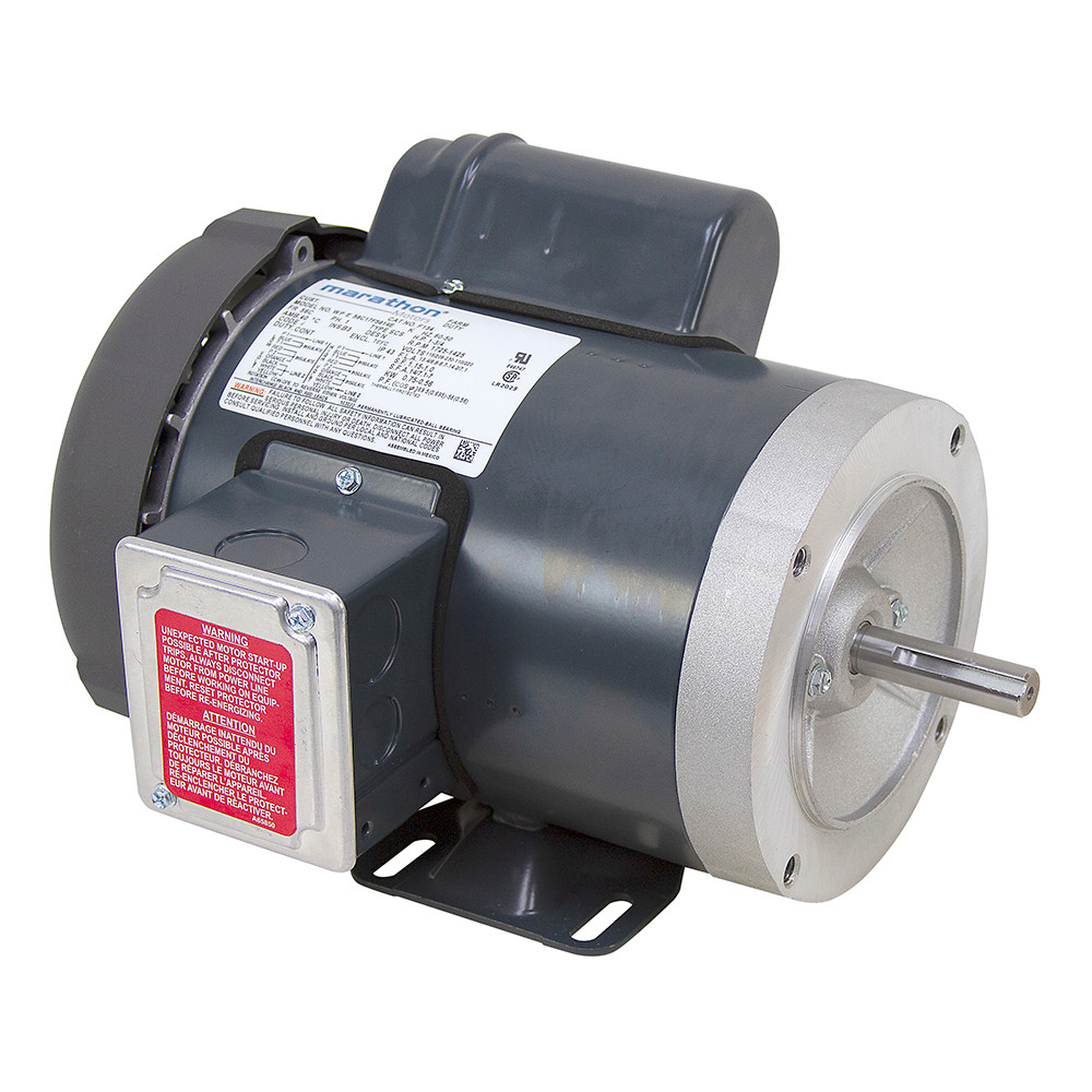 1 HP 1725 RPM 115/208-230 Volt AC Farm Duty Marathon Electric Motor [501448]