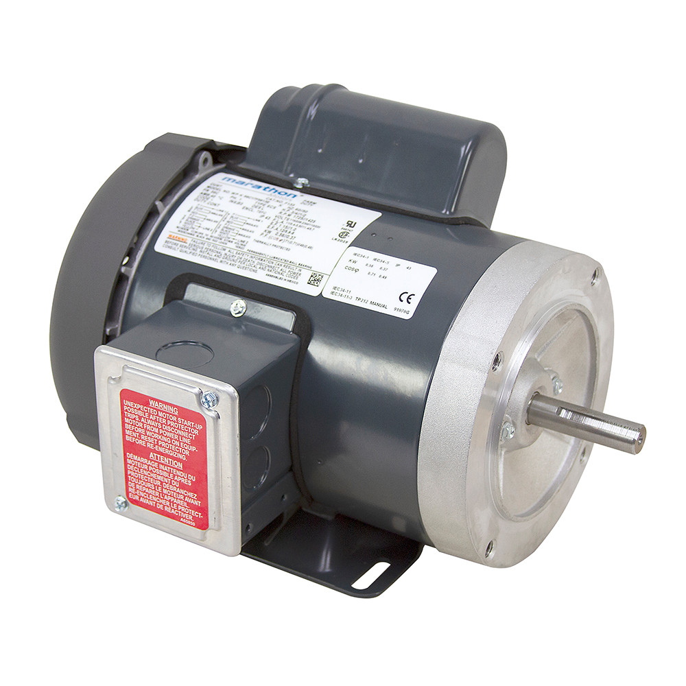 3/4 HP 1725 RPM 115/208-230 Volt AC Marathon Electric Motor 056C17F5913 [501452]