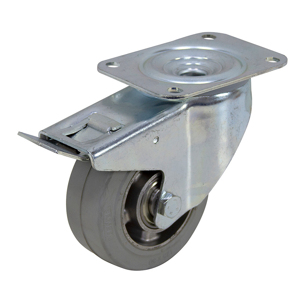 5" x 2" Swivel Plate Caster with Wheel and Directional Lock TENTE model 3477IFP125P63 [700604]