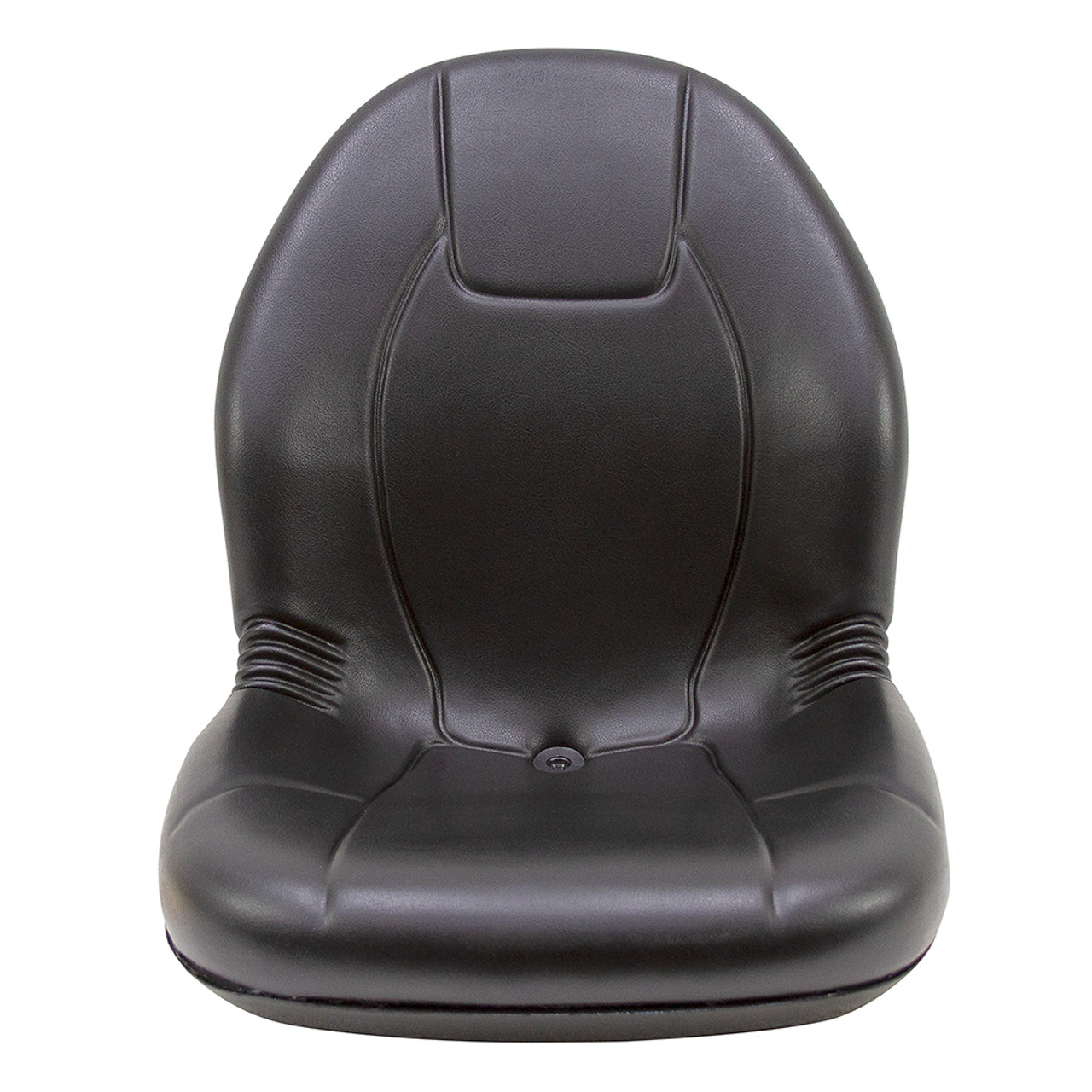 1490 Ultra-High Back Black Plastic Pan Seat Black Talon 149000BK [300339]