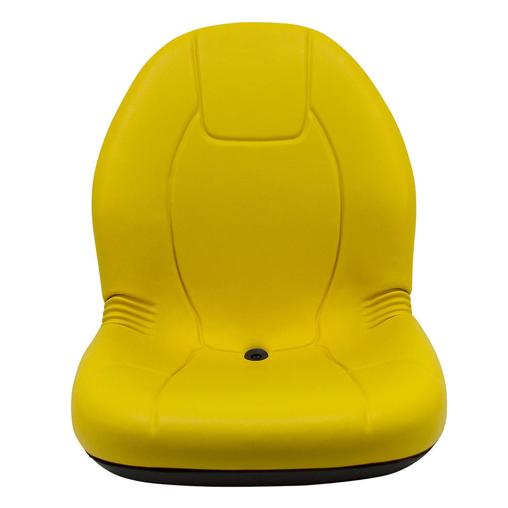 1490 Ultra-High Back Yellow Plastic Pan Seat Black Talon 149000YE [300341]