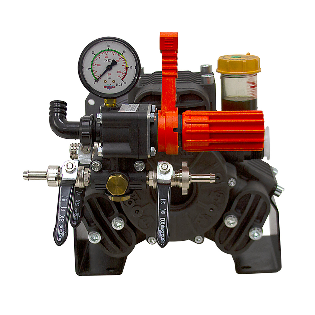 13.5 GPM 580 PSI Medium Pressure Diaphragm Pump Pentair Hypro by Bertolini 9915-D503GRGI [200768]