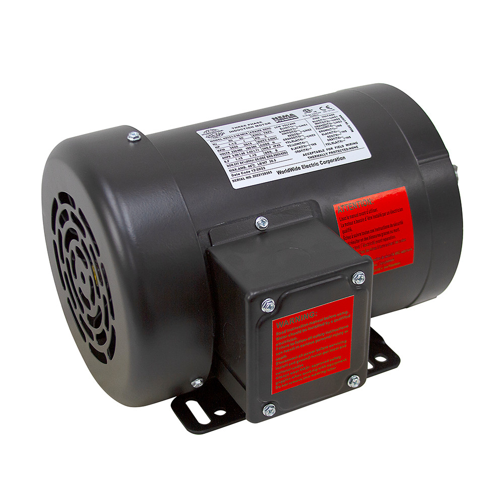 1-1/2 HP 230/460 Volt AC  3500 RPM 3PH WWE NATE1.5-36-56CB Motor [501527]