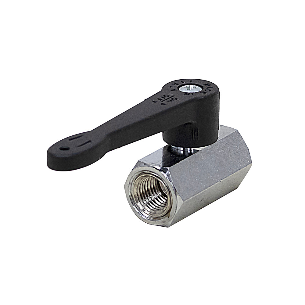 1/4" NPT Female Plated Brass Ball Valve [200834]