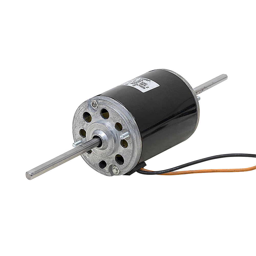 12 Volts DC 2000 RPM Dual Shaft Single Speed Blower Motor Red Dot