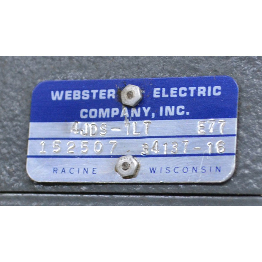 Webster  4JDS-1LT Hydraulic Gear Pump [WC9-243]