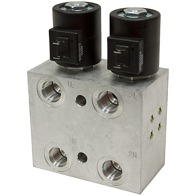 SAE 8 15 GPM Double Selector Valve 12 Volt DC Fluidtech P15544-1 [900873]