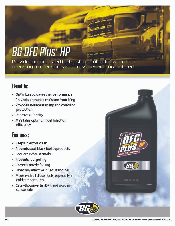 BG DFC PLUS FUEL SYSTEM CONDITIONER - Surplus Center