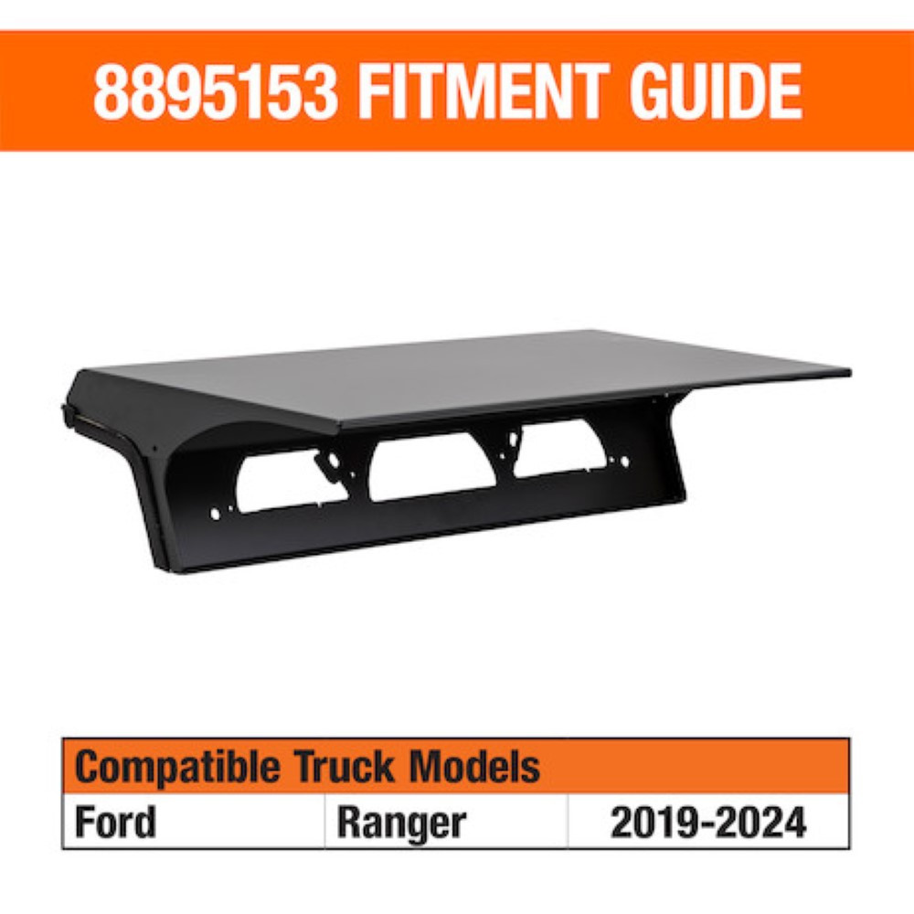 Drill-Free Light Bar Cab Mount for 2019+ Ford Ranger Trucks  Buyers Products 8895153 [501664]