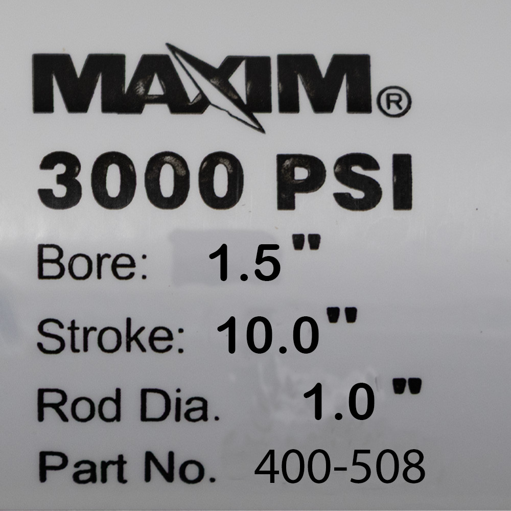 1.5x10x1 Double Acting Hydraulic Cylinder Maxim 400508 [906753]