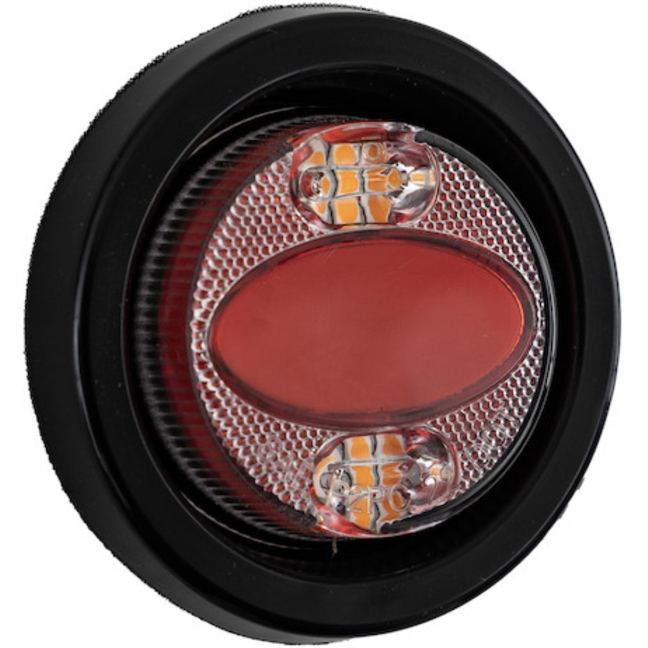 2" 14 LED Amber/Red Round Recessed Combination Marker/Strobe Light Buyers Products 5622001 [501648]