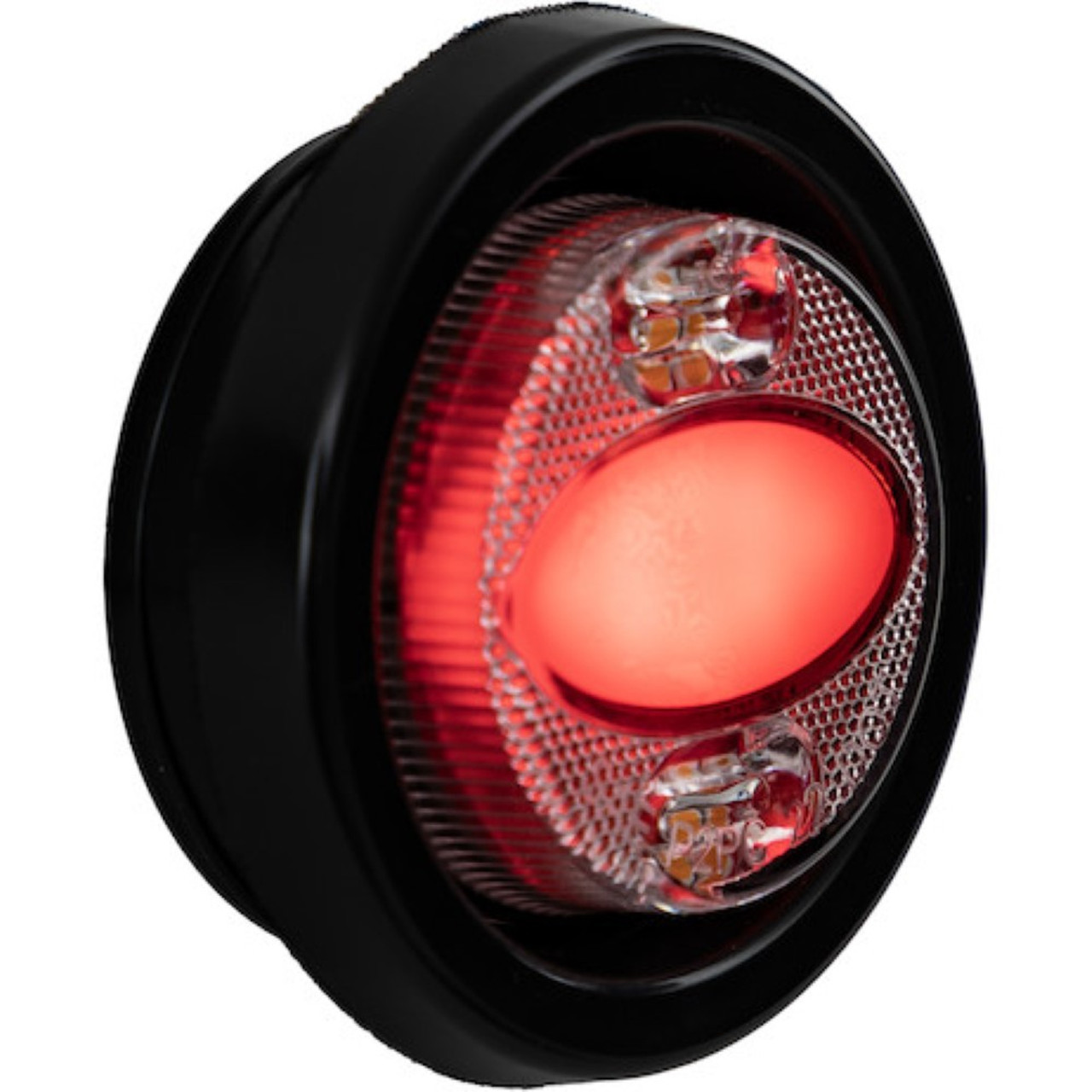 2" 14 LED Amber/Red Round Recessed Combination Marker/Strobe Light Buyers Products 5622001 [501648]