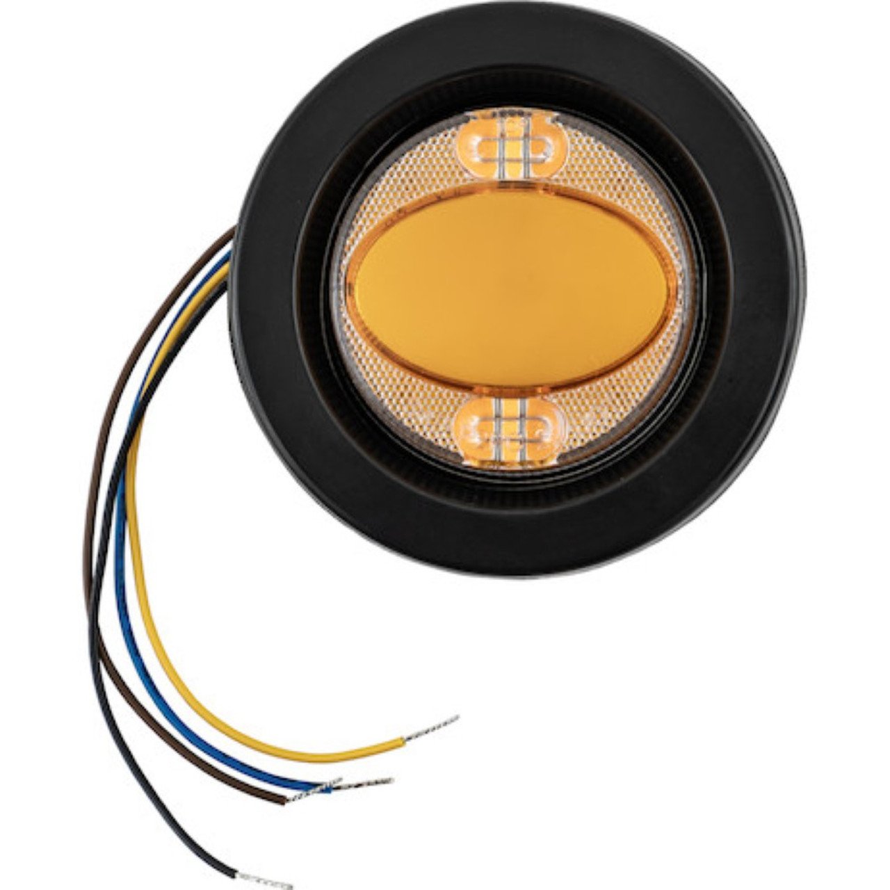 2-1/2" 16 LED Amber/Amber Round Recessed Combination Marker/Strobe Light Buyers Products 5622502 [501651]