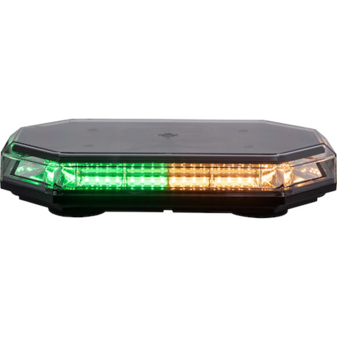 12-24 Volt 15" 34 Amber 34 Green LED 10 Pattern Light Bar Buyers Products 8891069 [501652]