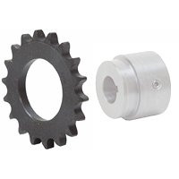 19 Tooth 40 Pitch Series W Weld-On Roller Chain Sprocket 40W19B [600199]