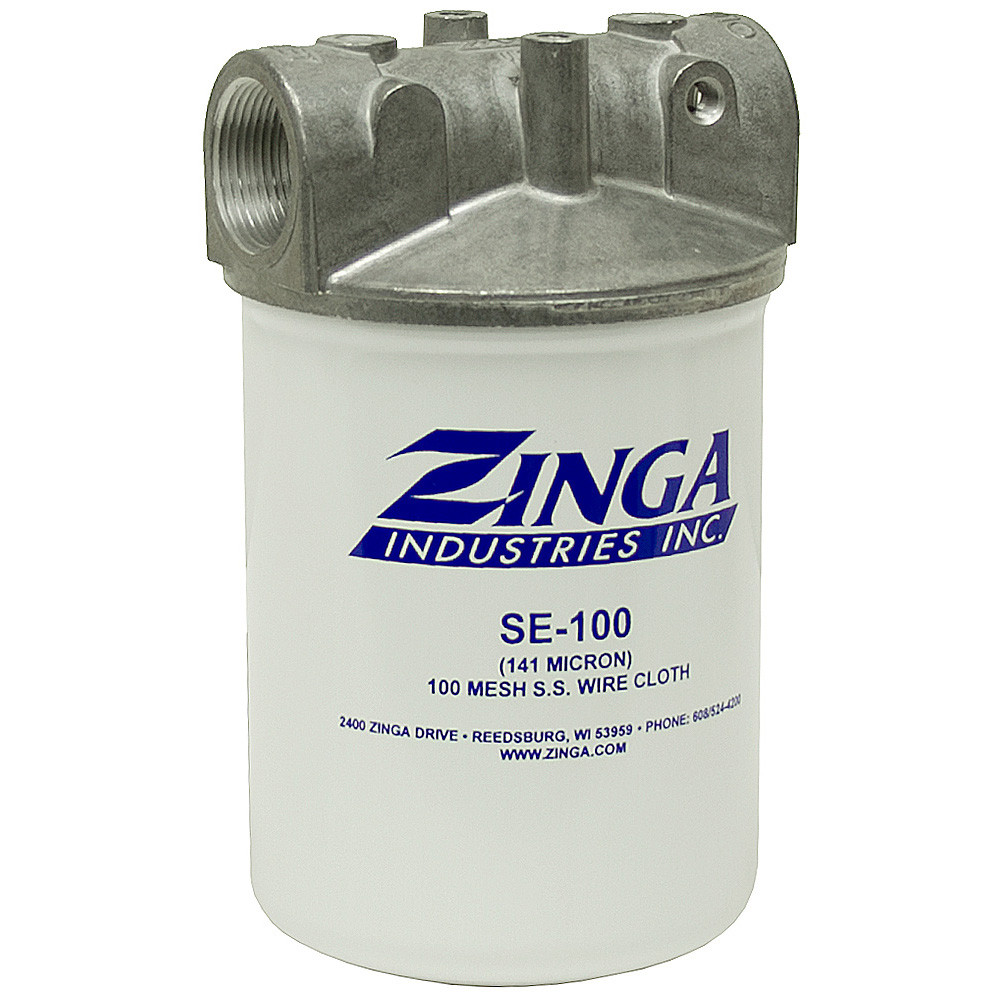 1-1/4" NPT 25 GPM 141 Micron Suction Filter Zinga SE100 [907077]