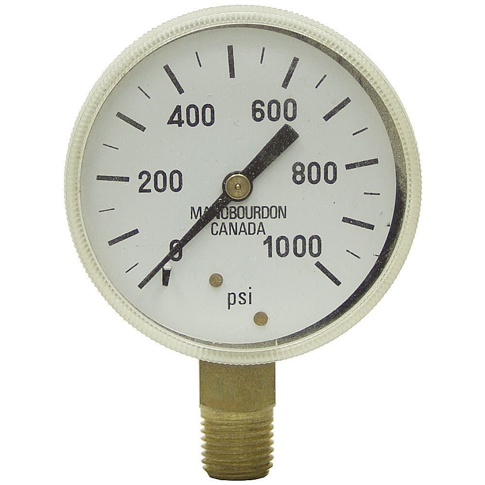 1000 PSI 2.5 LM Dry Gauge 50 PSI Graduation [200533]