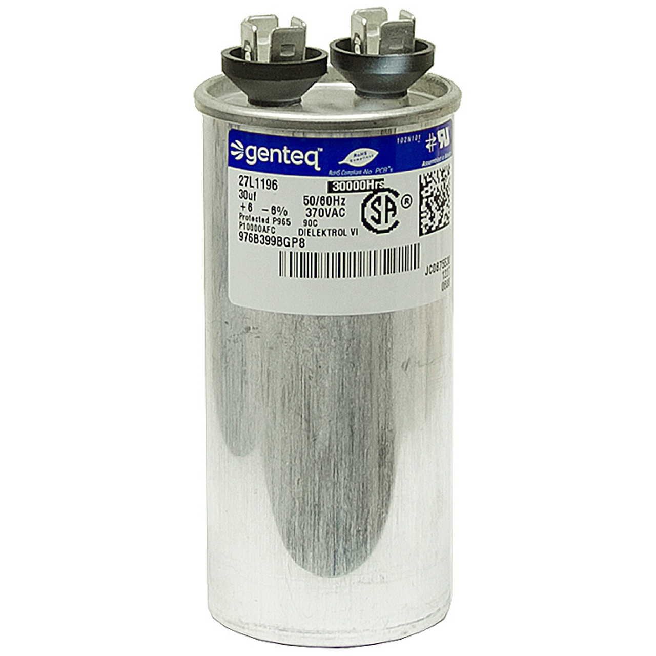 30 MFD 370 Volt AC Run Capacitor Genteq [500997]
