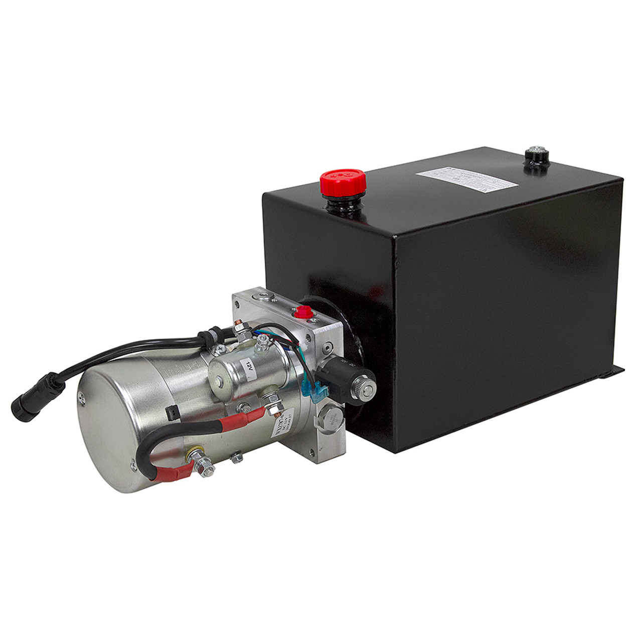 12 Volt DC 1.4 GPM 3000 PSI Single Acting Hyd Power Unit Bucher Wuxi YBZ5F21E1W2WUCTT1C [904423]