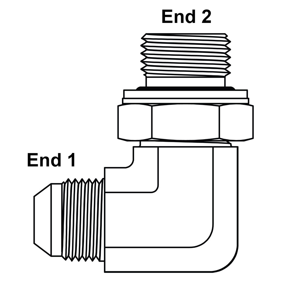 12 JIC Male x 3/4 BSPP Male 90 Degree Elbow 7202-12-12 [904798]