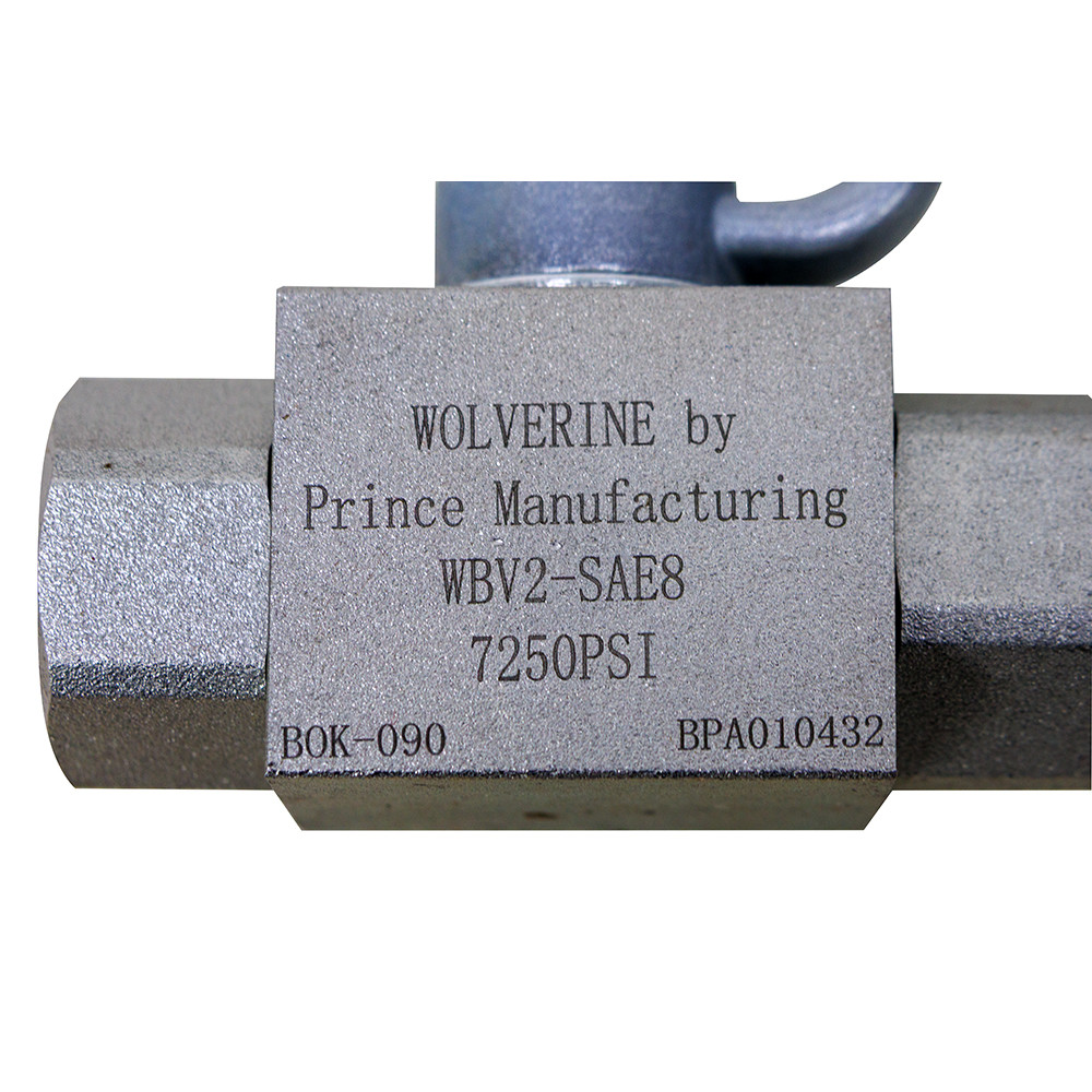 SAE 8 Carbon Steel Body 7250 PSI 2-Way Ball Valve Wolverine by Prince Mfg. WBV2-SAE8 [906929]