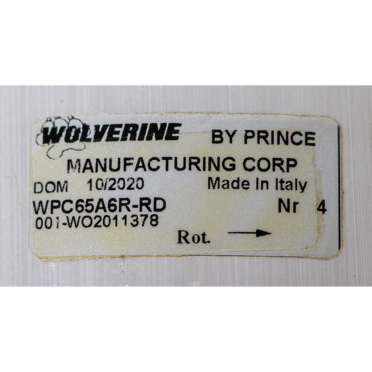 3.85 cu in Hydraulic Gear Pump Wolverine by Prince Mfg. WPC65A6R-RD [906937]
