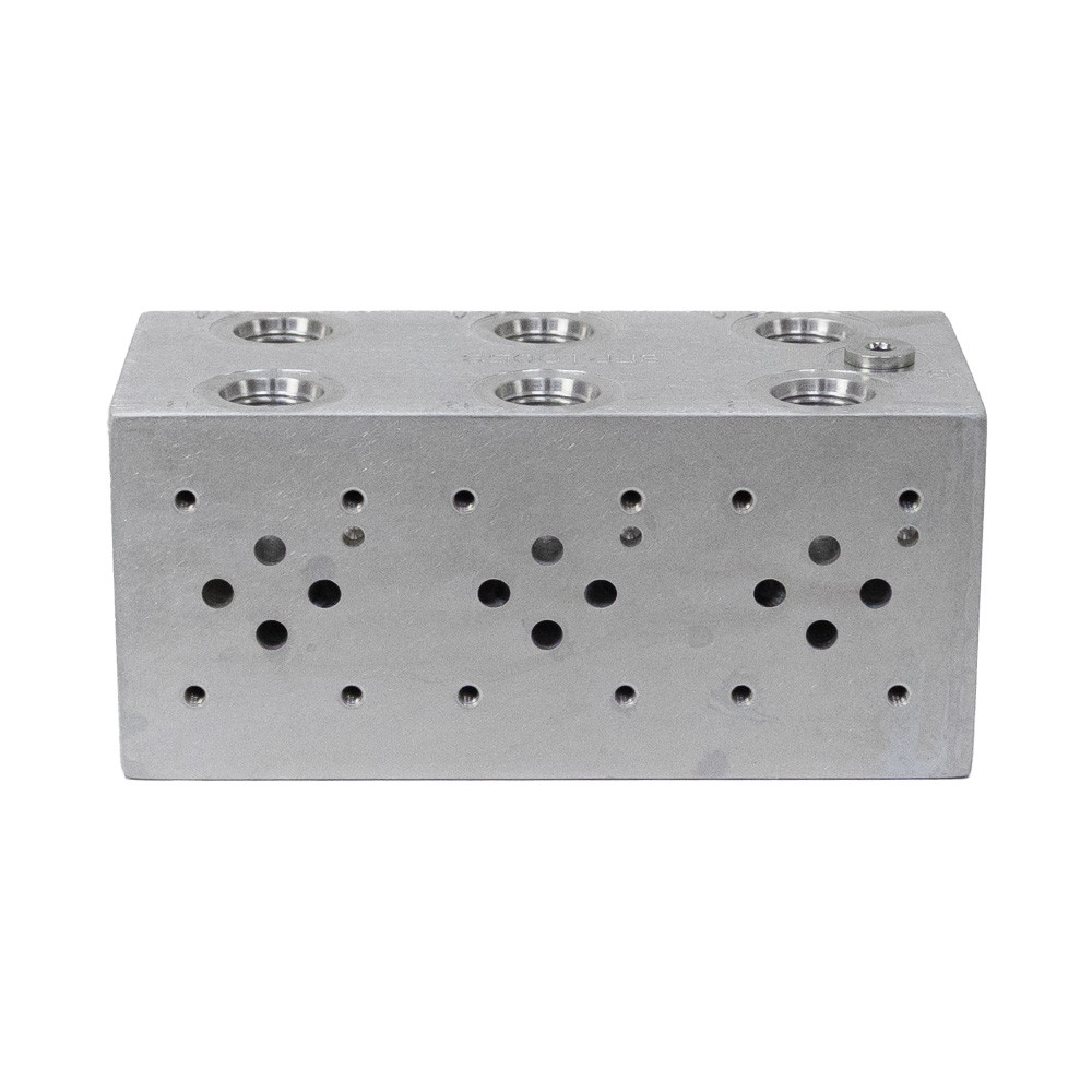 3 Station D03 Series Open Center Manifold Subplate Source Fluid Power SFP-10053