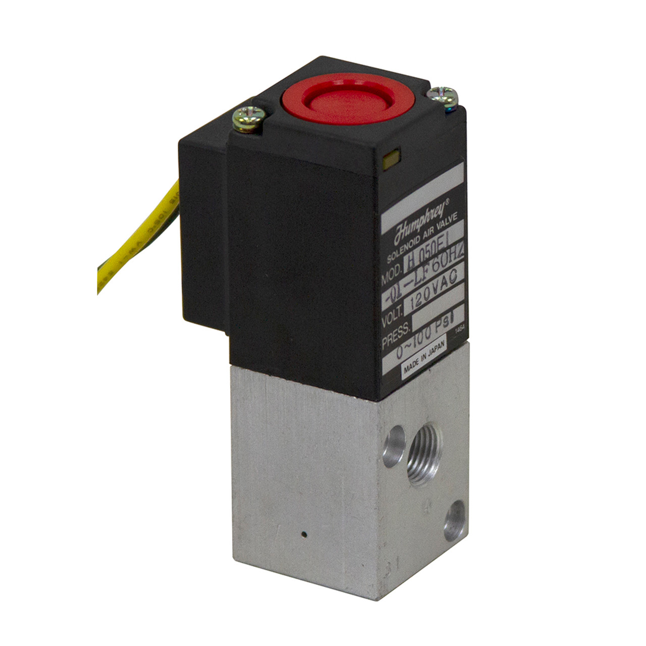 120 Volt AC Normally Closed (NC) Humphrey Solenoid Air Valve H050LE1-01-LF120VAC [400192]