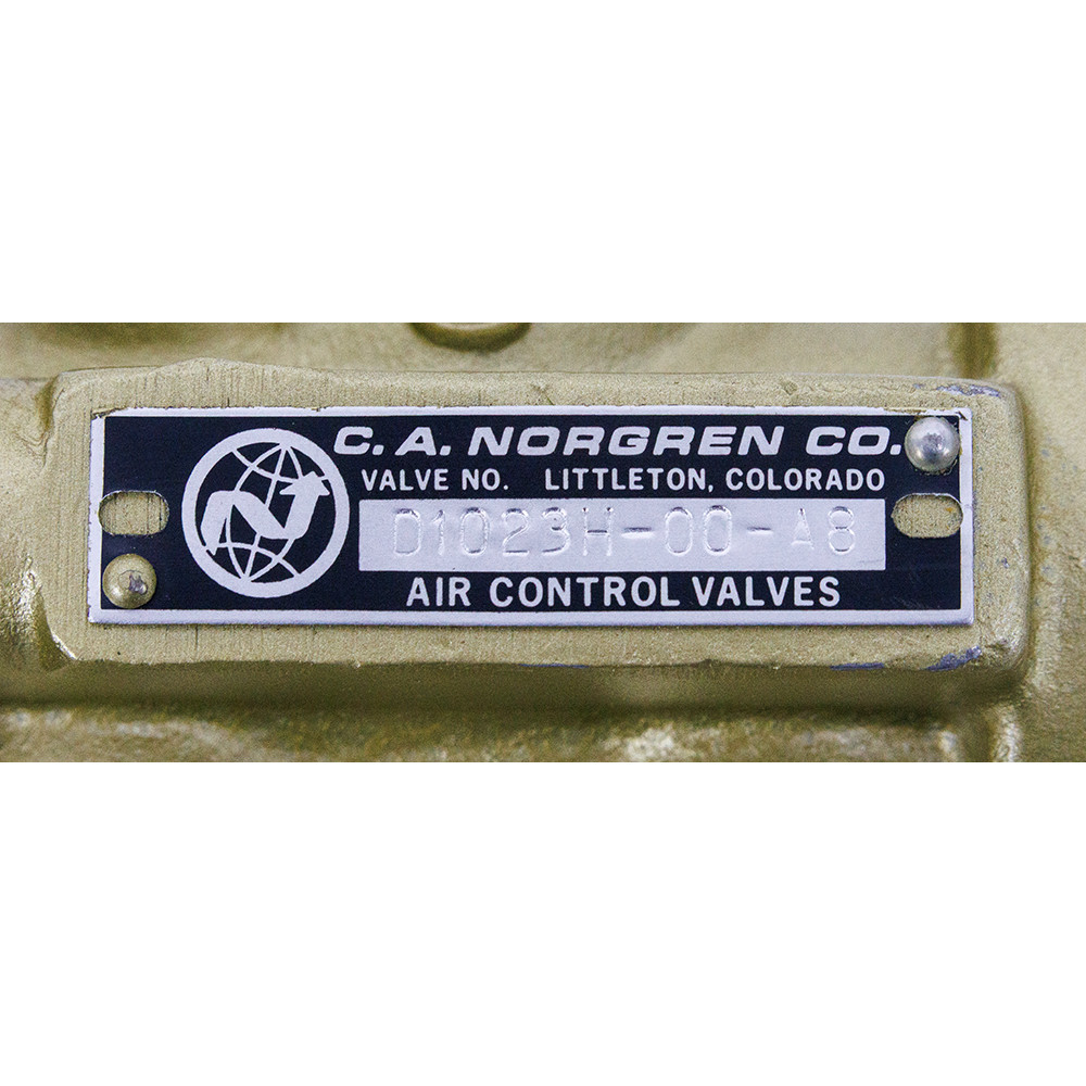 3-Way 2-Pos Air Actuated Poppet Air Control Valve Norgren D1023H-00-A8 [400226]