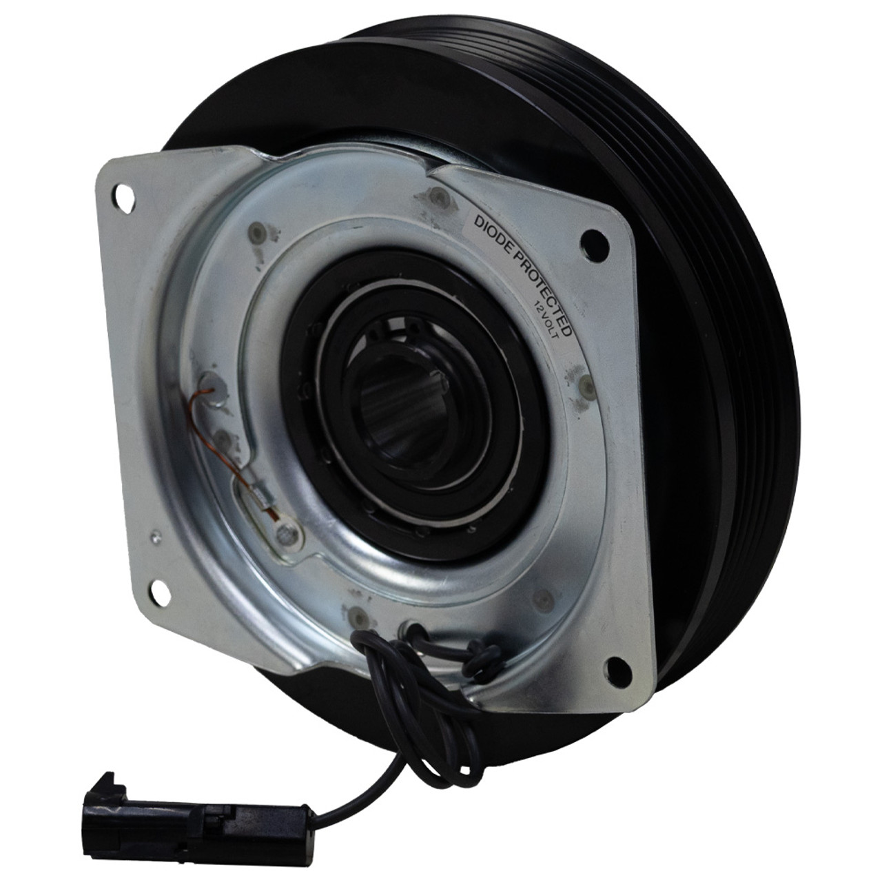 12 Volt DC Clutch with 5" dia. 6-Groove Serpentine Pulley Ogura  MA-N03D [100441]