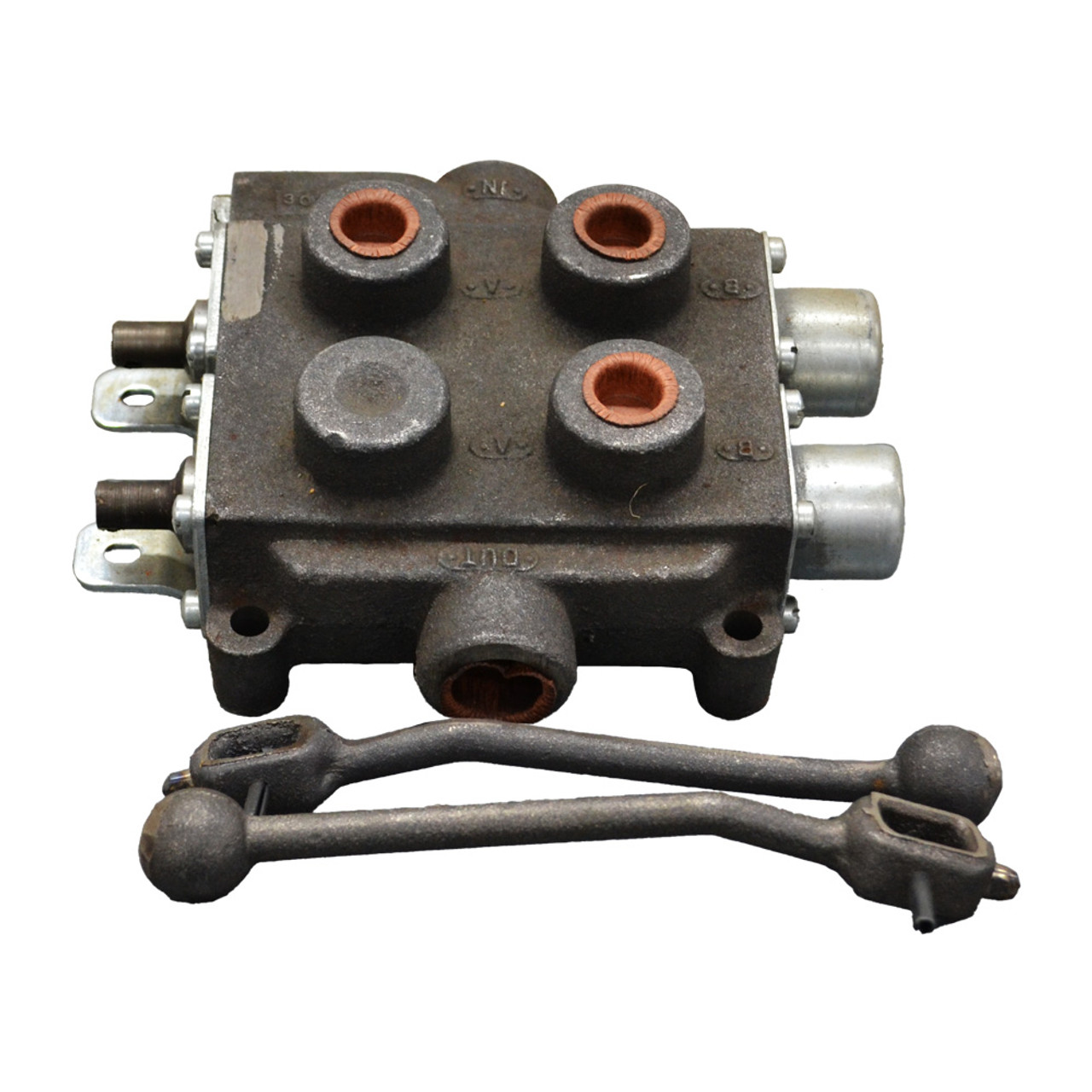 2 Spool Hydraulic Direction Control Valve Cross 4213130CABA [WC9-698]