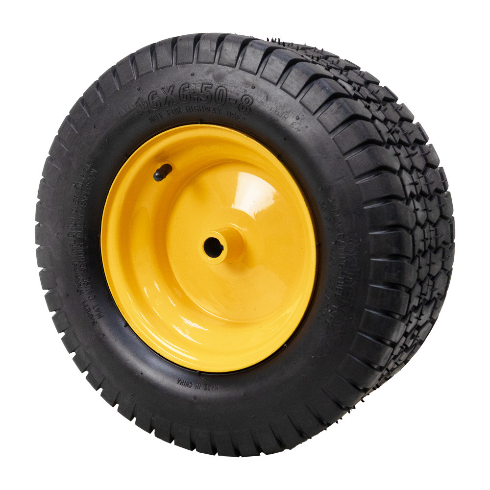 Main picture 16x6.50-8 Wheel Assembly w/ Orange Steel Rim