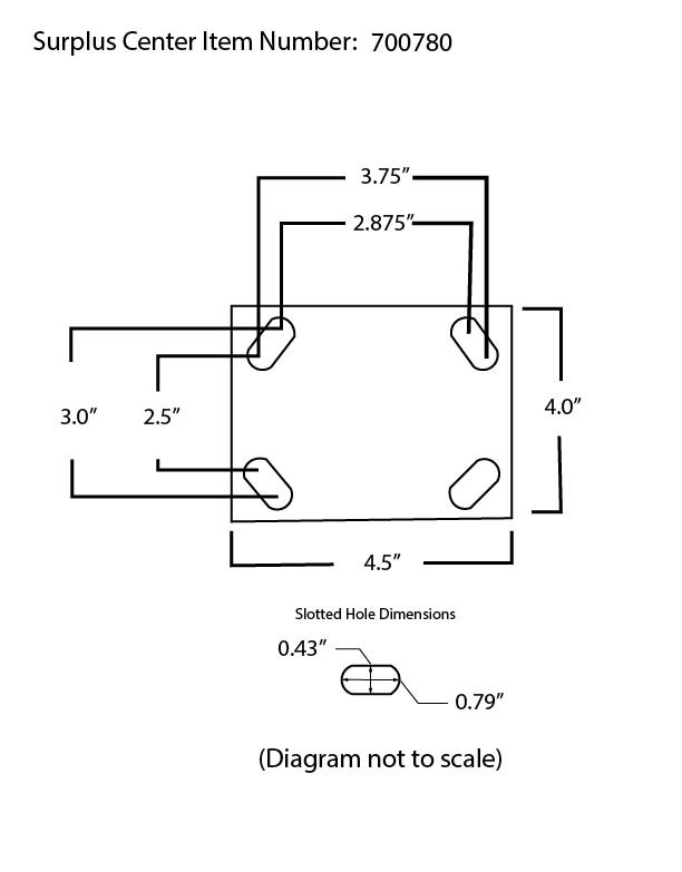 8" x 2" Rigid Plate Caster Jescraft CTR-8PLR