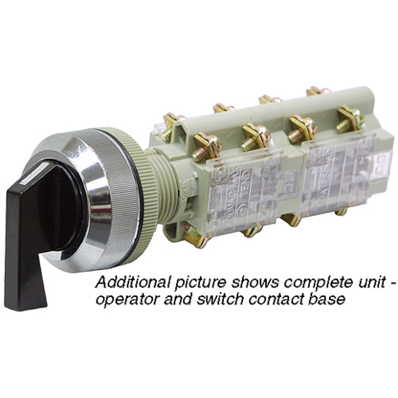 2 Position Maintain Red Rotary Switch Operator 1-3/16 Panel Hole [500404]