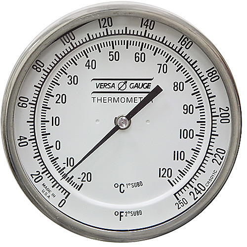 250F 5" BM 12" STEM DRY THERMOMETER [200447]