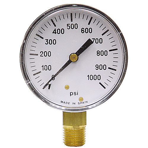 1000 PSI 2.5 LM Dry Gauge 20 PSI Graduation [200476]
