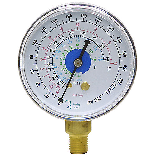 30-0-500 PSI 2.5 LM Dry Refrigerant Gauge [200463]