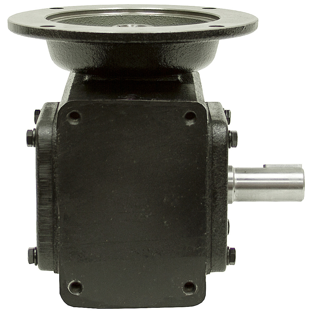 10:1 Right Angle Cast Iron Worm Gear Reducer 1.57 HP 56C Right Output Worldwide HDRF-175-10-R-56C [601982]