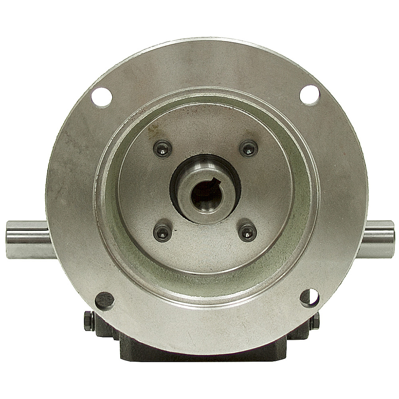 15:1 Right Angle Cast Iron Worm Gear Reducer 0.63 HP 56C Dual Output Worldwide HDRF-133-15-DE-56C [601904]