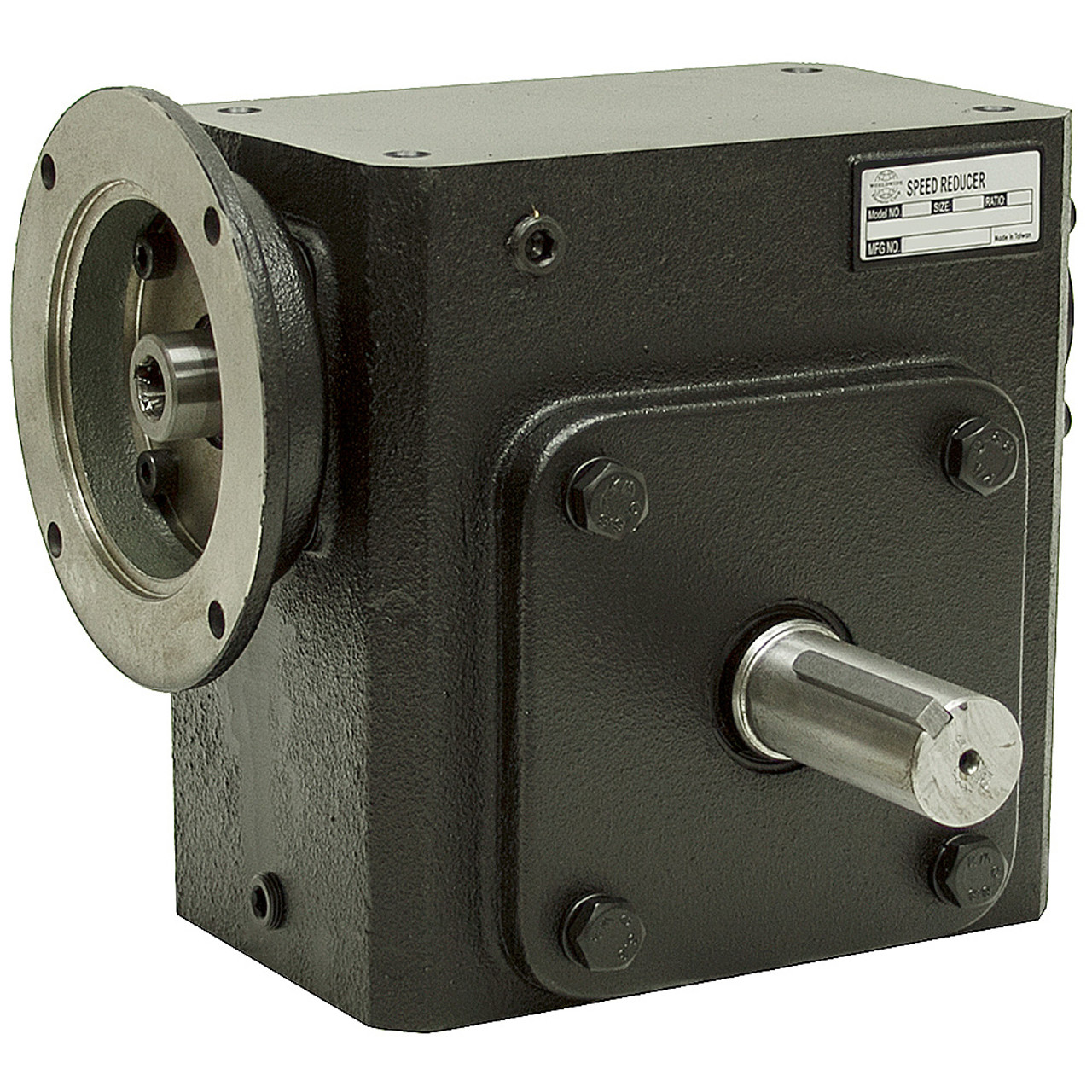 50:1 Right Angle Cast Iron Worm Gear Reducer 2.49 HP 56C Right Output Worldwide HDRF-325-50-R-56C [602180]