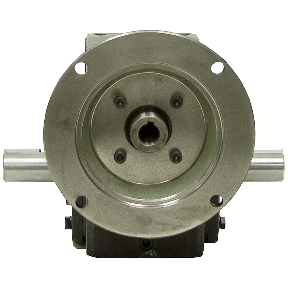 60:1 Right Angle Cast Iron Worm Gear Reducer 0.86 HP 56C Dual Output Worldwide HDRF-237-60-DE-56C [602103]