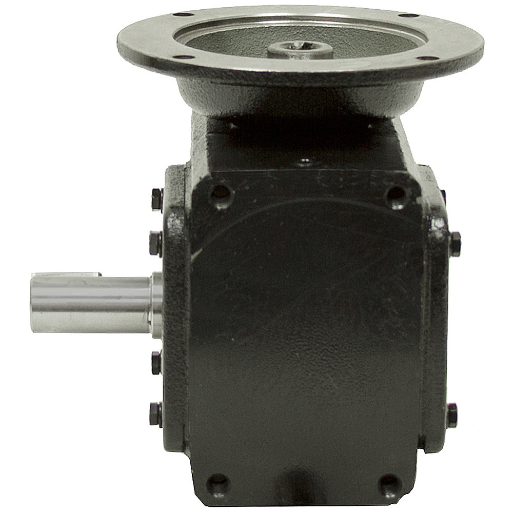20:1 Right Angle Cast Iron Worm Gear Reducer 2.06 HP 56C Left Output Worldwide HDRF-237-20-L-56C [602085]