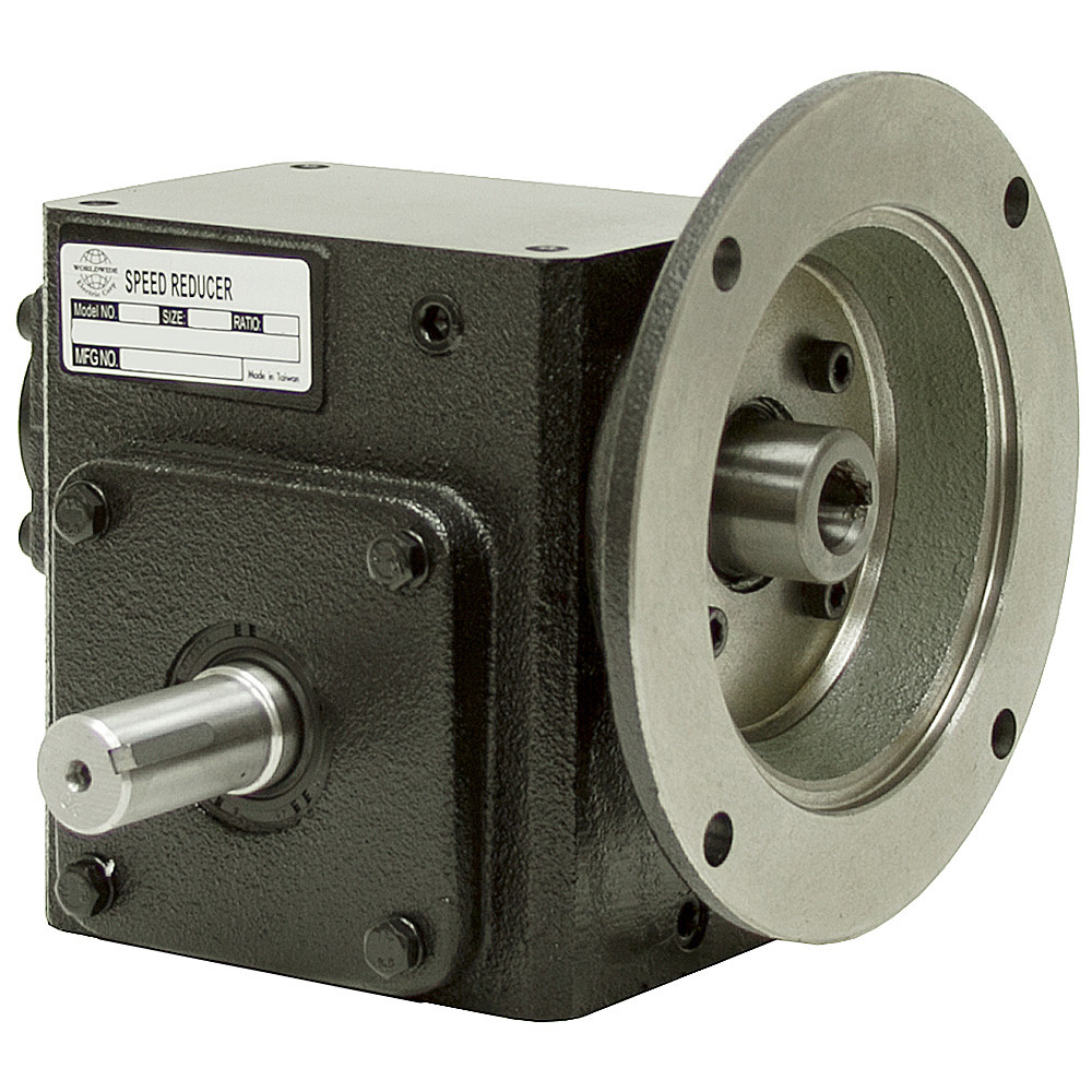40:1 Right Angle Cast Iron Worm Gear Reducer 0.38 HP 56C Left Output Worldwide HDRF-133-40-L-56C [601946]