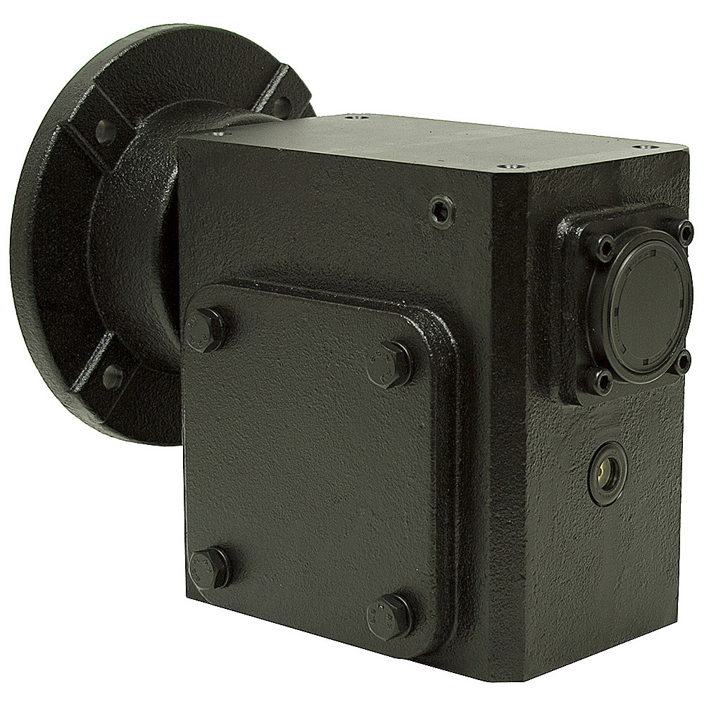 5:1 Right Angle Cast Iron Worm Gear Reducer 5.24 HP 182TC Left Output Worldwide HDRF-262-5-L-182TC [602105]